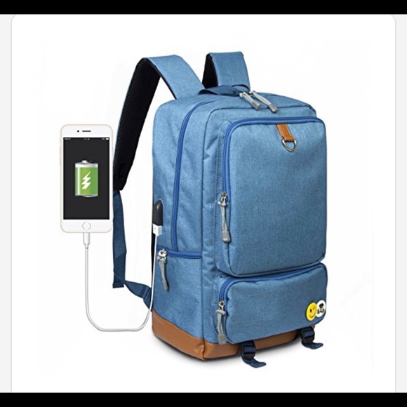SUVOM College School Backpack USB Charging Port - Picture 2 of 6